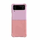 For Samsung Galaxy Z Flip4 Macaron Candy Color Matching TPU Phone Case(Pink Rose) - 1