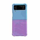 For Samsung Galaxy Z Flip4 Macaron Candy Color Matching TPU Phone Case(Blue Purple) - 1