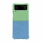 For Samsung Galaxy Z Flip4 Macaron Candy Color Matching TPU Phone Case(Green Blue) - 1