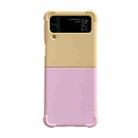 For Samsung Galaxy Z Flip4 Macaron Candy Color Matching TPU Phone Case(Yellow Pink) - 1