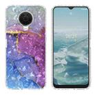 For Nokia G20 / G10 2.0mm Airbag Shockproof TPU Phone Case(Blue Purple Marble) - 1