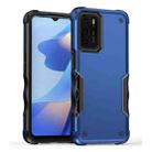 For OPPO A16 Non-slip Armor Phone Case(Blue) - 1