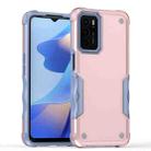 For OPPO A16 Non-slip Armor Phone Case(Rose Gold) - 1