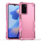 For OPPO A16 Non-slip Armor Phone Case(Pink) - 1