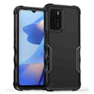 For OPPO A16 Non-slip Armor Phone Case(Black) - 1