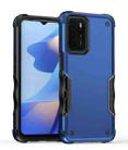 For OPPO A55 4G Non-slip Armor Phone Case(Blue) - 1