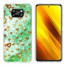 For Xiaomi Poco X3 NFC / X3 / X3 Pro 2.0mm Airbag Shockproof TPU Phone Case(Gold Heart) - 1