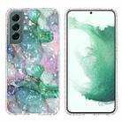 For Samsung Galaxy S22 5G 2.0mm Airbag Shockproof TPU Phone Case(Ink Green Marble) - 1