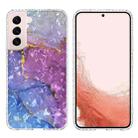 For Samsung Galaxy S22+ 5G 2.0mm Airbag Shockproof TPU Phone Case(Blue Purple Marble) - 1