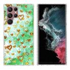 For Samsung Galaxy S22 Ultra 5G 2.0mm Airbag Shockproof TPU Phone Case(Gold Heart) - 1