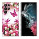 For Samsung Galaxy S22 Ultra 5G 2.0mm Airbag Shockproof TPU Phone Case(Dancing Butterflies) - 1