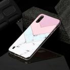 For Galaxy A01 Marble Pattern Soft TPU Protective Case(Tricolor) - 1