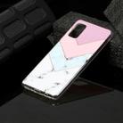 For Galaxy A41 Marble Pattern Soft TPU Protective Case(Tricolor) - 1