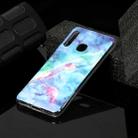 For Galaxy A70e Marble Pattern Soft TPU Protective Case(Blue) - 1