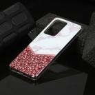 For Galaxy S20 Ultra Marble Pattern Soft TPU Protective Case(Colorblock) - 1