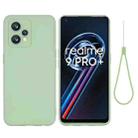 For OPPO Realme 9 4G Global/Realme Narzo 50 Pro 5G Global Pure Color Liquid Silicone Shockproof Full Coverage Phone Case(Green) - 1