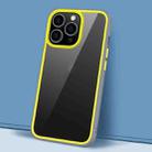 For iPhone 14 Pro Gorgeous Color Series PC + TPU Shockproof Phone Case(Yellow) - 1