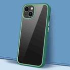 For iPhone 14 Plus Gorgeous Color Series PC + TPU Shockproof Phone Case (Dark Green) - 1