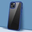 For iPhone 14 Gorgeous Color Series PC + TPU Shockproof Phone Case (Blue) - 1