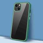 For iPhone 14 Gorgeous Color Series PC + TPU Shockproof Phone Case (Dark Green) - 1