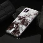 For Huawei P40 lite Marble Pattern Soft TPU Protective Case(Black White) - 1