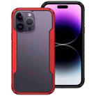 For iPhone 14 Pro Shockproof TPU + PC Armor Protective Phone Case(red) - 1