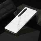 For Xiaomi Mi 10 Marble Pattern Soft TPU Protective Case(White) - 1