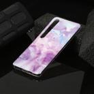 For Xiaomi Mi 10 Marble Pattern Soft TPU Protective Case(Purple) - 1