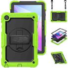 For Lenovo Tab M10 Plus 10.6 3rd Gen 2022 Silicone + PC Tablet Case(Black + Yellow Green) - 1