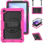 For Lenovo Tab M10 Plus 10.6 3rd Gen 2022 Silicone + PC Tablet Case(Black + Rose Red) - 1