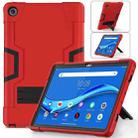 For Lenovo Tab M10 Plus 10.6 3rd Gen 2022 Contrast Color Robot Shockproof Silicone + PC Tablet Case(Red Black) - 1