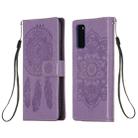 For Galaxy S20 Dream Catcher Printing Horizontal Flip Leather Case with Holder & Card Slots & Wallet & Lanyard(Purple) - 1