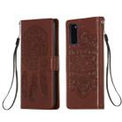 For Galaxy S20 Dream Catcher Printing Horizontal Flip Leather Case with Holder & Card Slots & Wallet & Lanyard(Brown) - 1