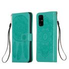 For Galaxy S20 Plus Dream Catcher Printing Horizontal Flip Leather Case with Holder & Card Slots & Wallet & Lanyard(Green) - 1