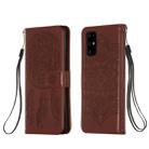 For Galaxy S20 Plus Dream Catcher Printing Horizontal Flip Leather Case with Holder & Card Slots & Wallet & Lanyard(Brown) - 1