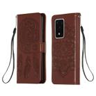 For Galaxy S20 Ultra Dream Catcher Printing Horizontal Flip Leather Case with Holder & Card Slots & Wallet & Lanyard(Brown) - 1