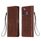 For Galaxy A21 Dream Catcher Printing Horizontal Flip Leather Case with Holder & Card Slots & Wallet & Lanyard(Brown) - 1