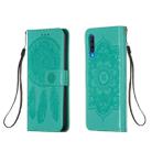 For Galaxy A50 Dream Catcher Printing Horizontal Flip Leather Case with Holder & Card Slots & Wallet & Lanyard(Green) - 1