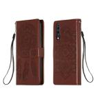 For Galaxy A70 Dream Catcher Printing Horizontal Flip Leather Case with Holder & Card Slots & Wallet & Lanyard(Brown) - 1