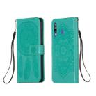 For Galaxy M30 Dream Catcher Printing Horizontal Flip Leather Case with Holder & Card Slots & Wallet & Lanyard(Green) - 1