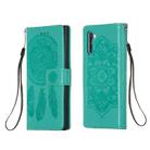 For Galaxy Note 10 Dream Catcher Printing Horizontal Flip Leather Case with Holder & Card Slots & Wallet & Lanyard(Green) - 1