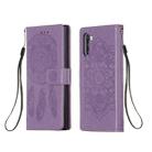 For Galaxy Note 10 Dream Catcher Printing Horizontal Flip Leather Case with Holder & Card Slots & Wallet & Lanyard(Purple) - 1