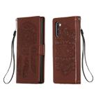 For Galaxy Note 10 Dream Catcher Printing Horizontal Flip Leather Case with Holder & Card Slots & Wallet & Lanyard(Brown) - 1