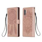 For Galaxy Note 10 Plus Dream Catcher Printing Horizontal Flip Leather Case with Holder & Card Slots & Wallet & Lanyard(Rose Gold) - 1