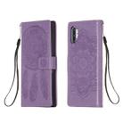 For Galaxy Note 10 Plus Dream Catcher Printing Horizontal Flip Leather Case with Holder & Card Slots & Wallet & Lanyard(Purple) - 1