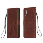 For Galaxy Note 10 Plus Dream Catcher Printing Horizontal Flip Leather Case with Holder & Card Slots & Wallet & Lanyard(Brown) - 1