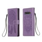 For Galaxy S10 Dream Catcher Printing Horizontal Flip Leather Case with Holder & Card Slots & Wallet & Lanyard(Purple) - 1