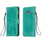 For Galaxy S10e Dream Catcher Printing Horizontal Flip Leather Case with Holder & Card Slots & Wallet & Lanyard(Green) - 1