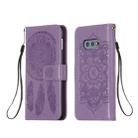 For Galaxy S10e Dream Catcher Printing Horizontal Flip Leather Case with Holder & Card Slots & Wallet & Lanyard(Purple) - 1