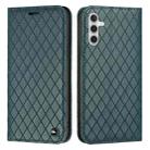 For Samsung Galaxy A13 5G / M13 / F13 S11 RFID Diamond Lattice Flip Leather Phone Case(Green) - 1